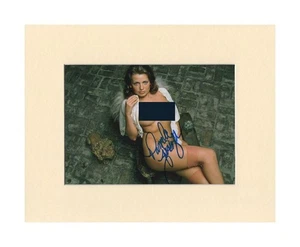 Pamela Zinszer Playboy Stockings Orig. Signed 10x8" Mounted Autograph Photo COA - Picture 1 of 1