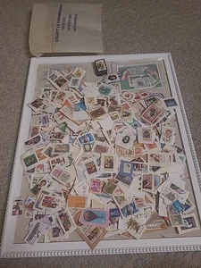 US Postal Stamp Collector Lot Estate Collection Old Vintage Stamps Some Foreign  - Picture 1 of 22