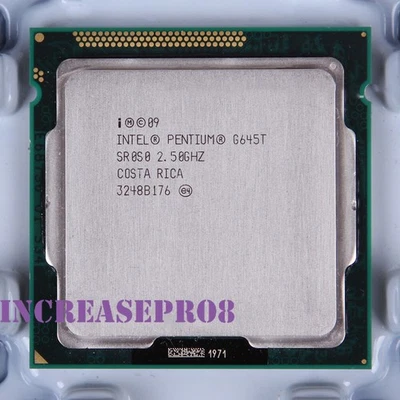 Intel Pentium Dual-Core G645T Processor 2.5GHz SR0S0 LGA 1155/Socket H2 CPU - Image 1 of 4