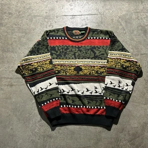 Made In USA Boston Traders Nature Ringed Sweater Men’s Size L Multicolor  - Picture 1 of 6