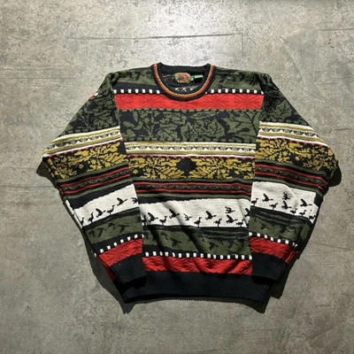 Made In USA Boston Traders Nature Ringed Sweater Men’s Size L Multicolor  - Image 1 of 4