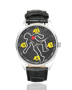 CHALK BODY MURDER Outline On A Watch | Mystery Crime Scene Fans - Picture 1 of 2