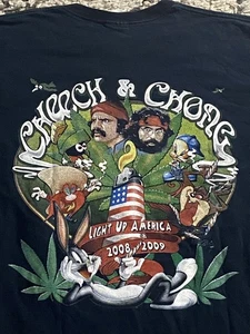 Cheech and Chong 2008 - 2009 Light up America Tour 3D T-Shirt TA547 - Bild 1 von 5