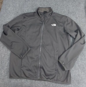 The North Face Jacket Mens Extra Large gray Full Zip Logo Designer Windbreaker - Picture 1 of 13