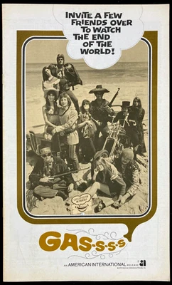 GAS-S-S-S Original Movie Pressbook Post Apocalyptic Sci-Fi Roger Corman Satire - Image 1 of 4