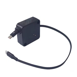 Adjustable Length Type C Cable from 24cm to 79cm 100W Fast Charge for Devices - Picture 1 of 8