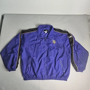 Chaqueta cortavientos de colección Puma Minnesota Vikings para hombre 2XL púrpura cremallera completa NFL - Imagen 1 de 18
