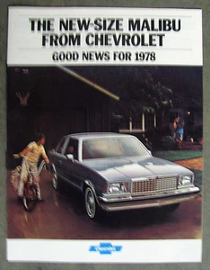 1978 Chevrolet Malibu Dealer Sales Brochure  - Bild 1 von 2