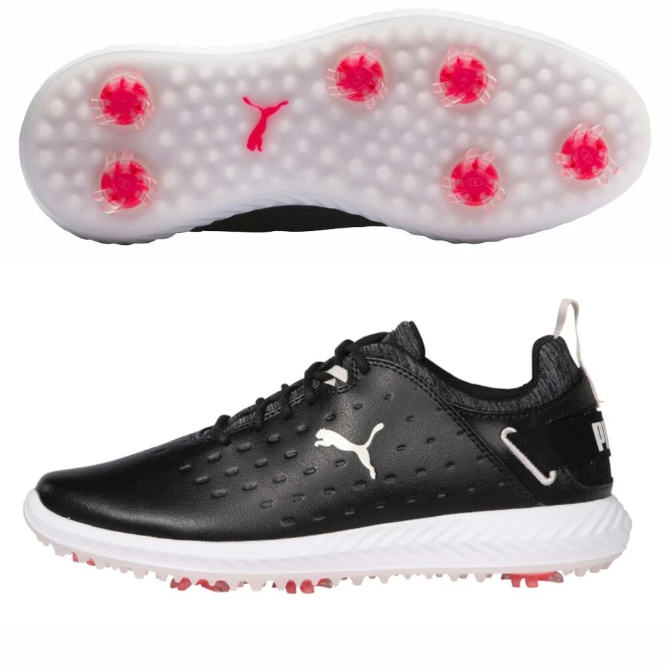 PUMA Women's Ignite Blaze Pro Golf Shoes 8.5 – Waterproof Spiked Black/Rose