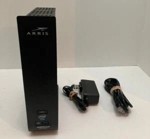 ARRIS Surfboard DOCSIS 3.0 Cable Modem SBG6950AC2/AC1900 Black (Wi-Fi) Works - Picture 1 of 3