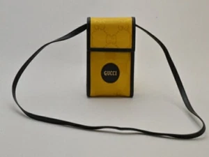 GUCCI Shoulder Pouch Pochette Bag 625599 H9HAN GG ECONYL Yellow Japan - Picture 1 of 9