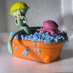 Burger King Spongebob Squarepants 2001 SQUIDWARD BUBBLE BATH vasca da bagno giocattolo avvolgibile - Foto 1 di 6