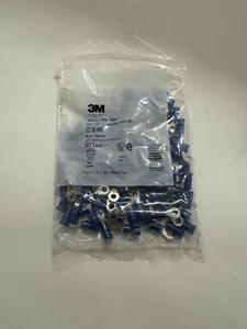 3M 12-8-NB Nyl Insl mit Insul Griff Ring Zunge Klemmen #8 Bolzen 16-14GA 100er-Pack - Bild 1 von 3