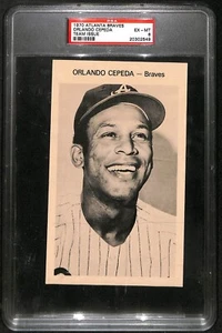 1970 Atlanta Braves Team Issue Orlando Cepeda HOF PSA 6 EX-MT 6839 - Picture 1 of 3