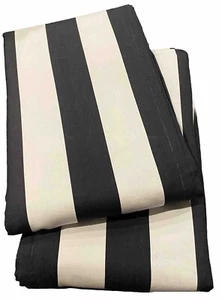 2 POTTERY BARN PB TEEN Emily & Meritt Circus Stripe Blackout Panels 84" Black - Picture 1 of 10