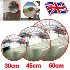 Safety Mirror 30/45/60cm Convex Mirror Traffic Mirror Safety Mirror for Driveway - Picture 1 of 18