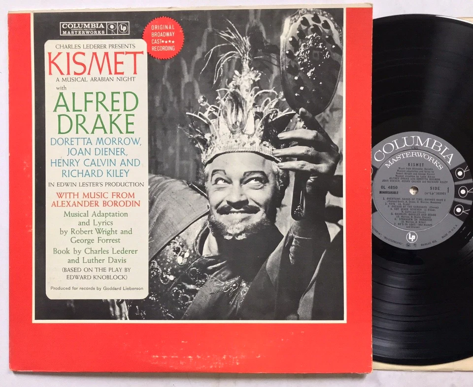 Kismet -  Alfred Drake Musical Vinyl, LP, Broadway Cast Album - Image 1 of 4