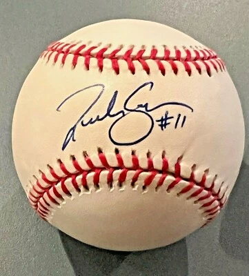 Richie Sexson autógrafo béisbol OAL Rawlings INDIOS firmado 20/03/2002 Tix incl. Foto 1 de 3