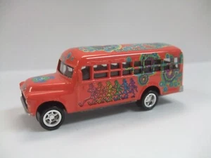 GRATEFUL DEAD  1956 CHEVY school  bus orange with LOGO Graphics Johnny Lightning - Picture 1 of 6