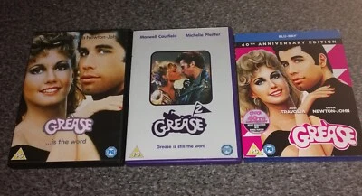Grease Collection 2 DVDs & The  40th Anniversary Blu Ray of Grease - Image 1 of 4