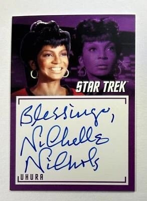 ARCHIVOS E INSCRIPCIÓN STAR TREK TOS A20 NICHELLE NICHOLS COMO AUTÓGRAFO UHURA Foto 1 de 2