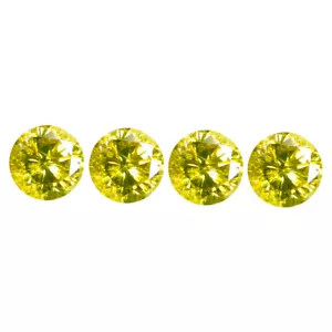 0,12 ct (4 Stück Lot) Romantische geeichte Größe (2 x 2 mm) runde Form Diamant - Bild 1 von 1