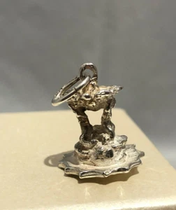 Fontana del Tritone ciondolo in argento -Gioielleria Ottaviani Roma dal 1894 - Imagen 1 de 2