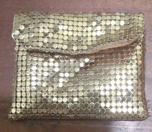 Vintage Whiting & Davis Gold Metall Netz Münzbörse. KD - Bild 1 von 7