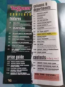 Inquest Magazine #25 May 1997 Damaged No Cover MTG Magic TCG CCG Mag Free Ship!! - Picture 1 of 6