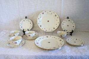 HOMER LAUGHLIN AMERICAN VOGUE RAMBLER ROSE EGGSHELL GEORGIAN 16 Pcs Serv for 4 - Picture 1 of 16