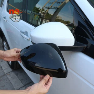 Car Side View Mirror Glossy Black Cover For LR Discovery Sport RR Evoque Velar - Picture 1 of 12