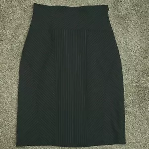 Falda de mujer Rock & Republic talla 6 negra a rayas lápiz de negocios carrera en excelente condición - Imagen 1 de 22