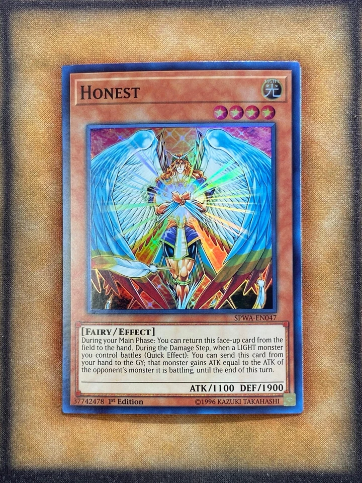 Yugioh Honest SPWA-EN047 súper raro primera edición casi nuevo Foto 1 de 1