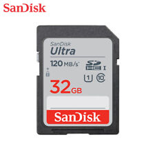 SanDisk 32Go Ultra Class 10 UHS-I SD SDHC Cartes Mémoire 120 MB/s Full HD Vidéo