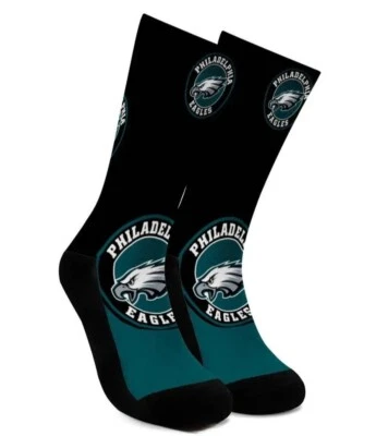 Philadelphia Eagles Socks Unisex One Size Fits Most NFL Football Teams