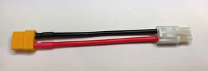 XT60 Buchse auf Tamiya-Stecker Adapterkabel Adapterstecker Ladekabel AWG14 100mm - Picture 1 of 3