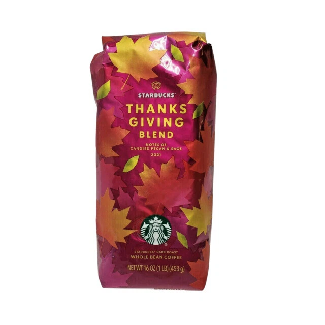 Starbucks Thanksgiving Blend Whole Bean Coffee 16 oz (2012)
