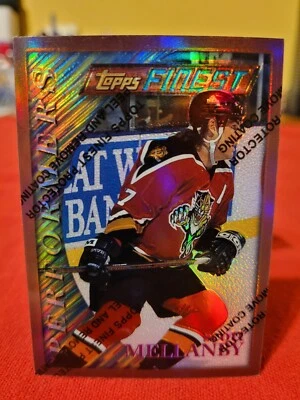 Topps Finest Hockey Refractor 🏒 Rainbow 🌈 SP RARE Scott Mellanby #136 🐈 😻 🐈 - Image 1 of 3