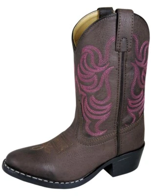 Botas Western Smoky Mountain Niñas Monterey Cuero Marrón 1624C Foto 1 de 2