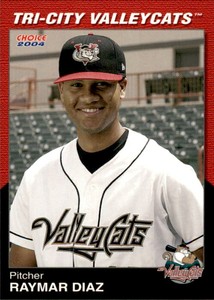 2004 Tri-City ValleyCats Choice #12 Raymar Diaz Canovanas Puerto Rico PR Card