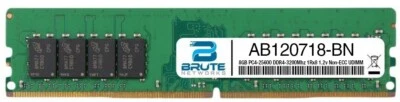 AB120718 - Dell Compatible 8GB PC4-25600 DDR4-3200Mhz 1Rx8 1.2v Non-ECC UDIMM - Image 1 of 3