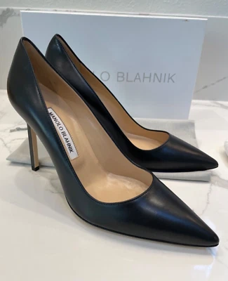 Zapatos de salón MANOLO BLAHNIK BB de cuero 105 mm 39EU/9B $725 nuevos Foto 1 de 4