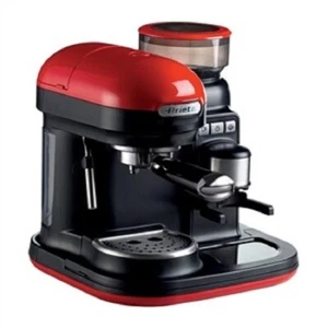 CAFETERA ESPRESSO MODERNA CON MOLINILLO DE CAFÉ INTEGRADO ROJA | ARIETE - Imagen 1 de 14