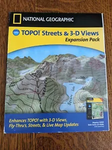 National Geographic Topo! Streets & 3-D Views Expansion Pack - GPS USA MAPS 2004 - Picture 1 of 7
