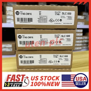 New Sealed 1746-OW16 Allen Bradley SLC 500 SER D PLC Output Module Free Shipping - Picture 1 of 6