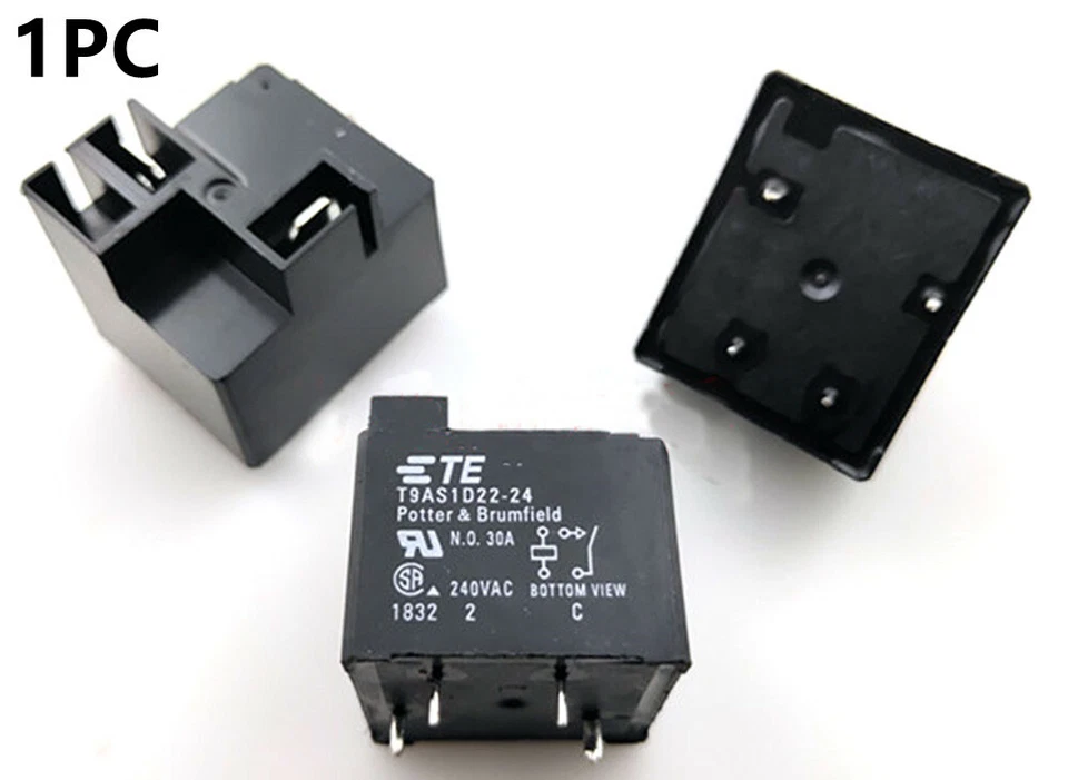 1PC TE TYCO Relay T9AS1D22-24 24V Power Relay 30A 240VAC 4Pins New - Image 1 of 1
