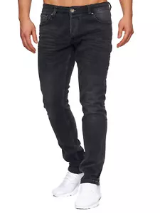 TAZZIO Jeans Slim Fit Herren Jeanshose Stretch Designer Hose Denim Schwarz - Bild 1 von 6