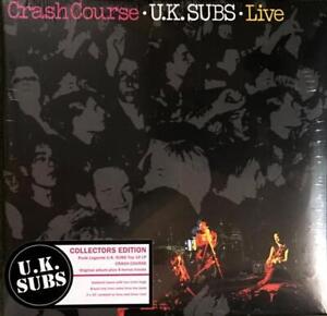 UK Subs Crash Course double 10" vinyl Europe Demon 2019 2 x 10" on grey & clear