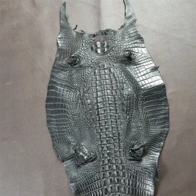 Piel de cocodrilo de cocodrilo real piel exótica piel suave hágalo usted mismo artesanía multicolor Foto 1 de 4