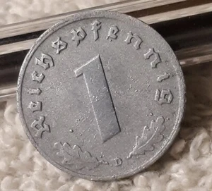 1941 WW2 1 Reichspfennig ~ German ~ Germany, Heavily Circulated Coin - Bild 1 von 17